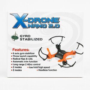 X-Drone Nano 2.0 | Holiday Gift | 6-Axis Gyro Radical Flips | New in Box Gift